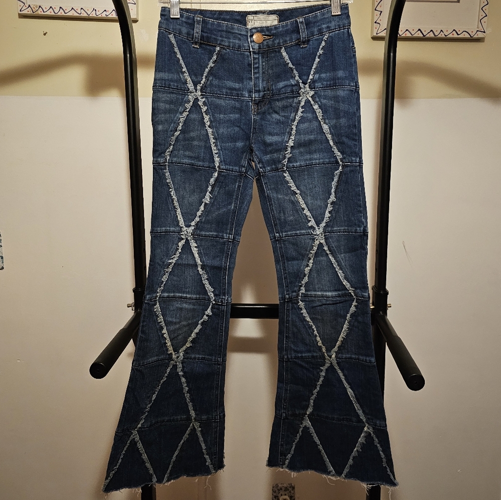 Frayed Pattern jeans